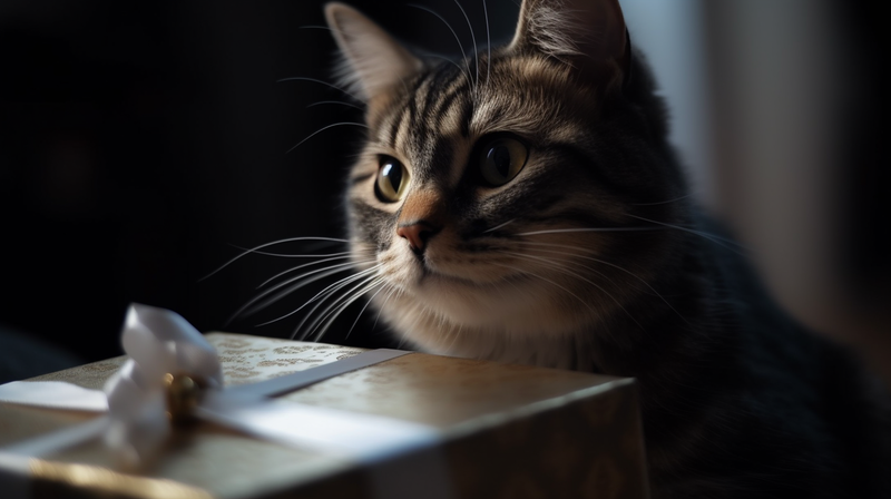 A cat bringing its owner a present