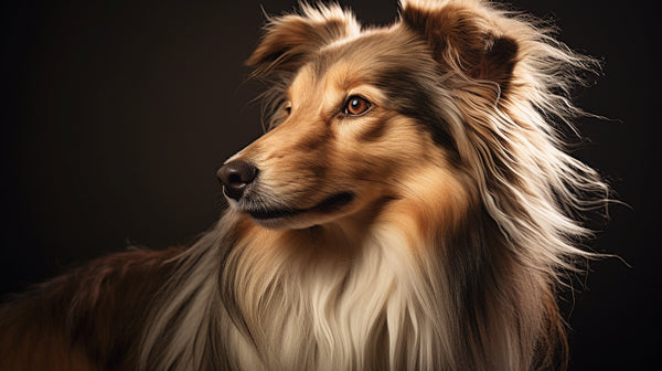 a dog with beautiful fur