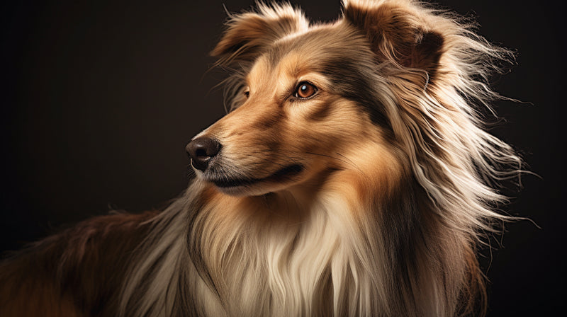 a dog with beautiful fur