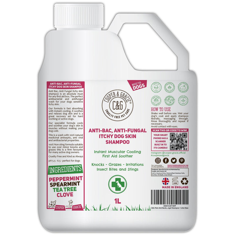 Anti-bacterial Anti-fungal Dog Shampoo - Cooper & Gracie™ Limited 