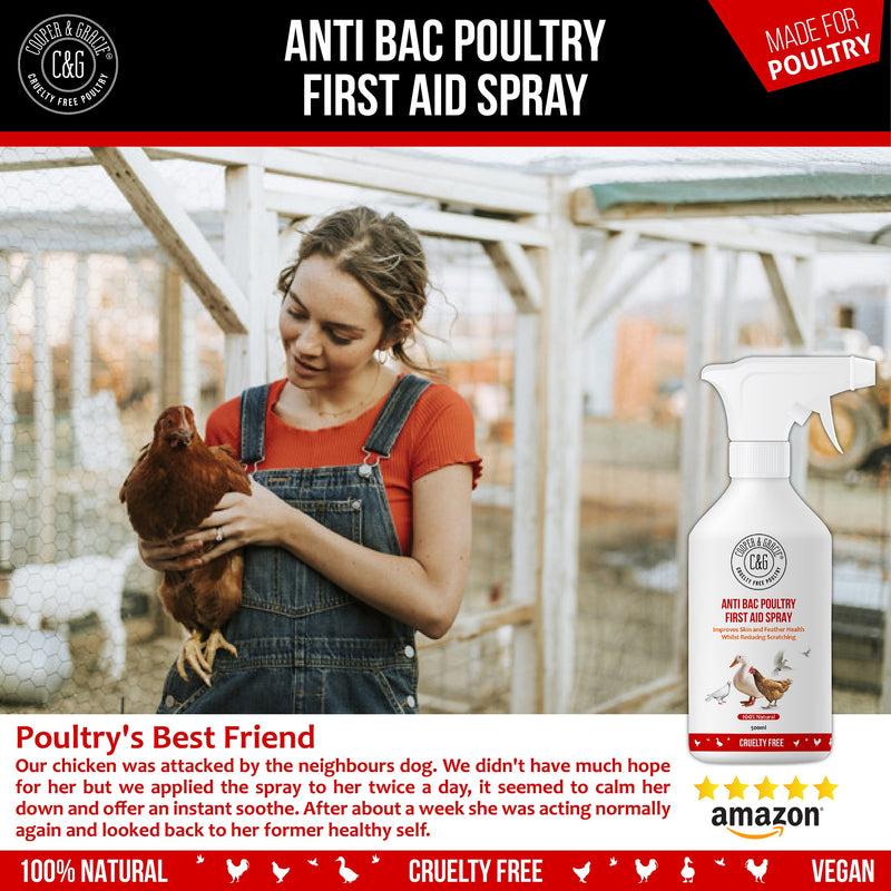 Anti-Bacterial First Aid Spray for Chickens and Poultry - Cooper & Gracie™ Limited 