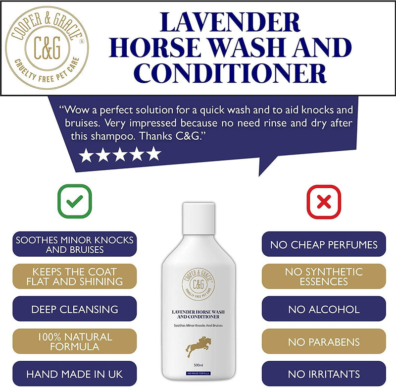 Antibacterial Horse Wash and Conditioner with Lavender - Cooper & Gracie™ Limited 