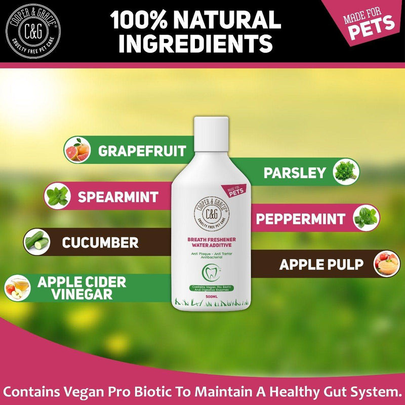 Breath Freshener Anti Plaque Water Additive for Dogs - Cooper & Gracie™ Limited 