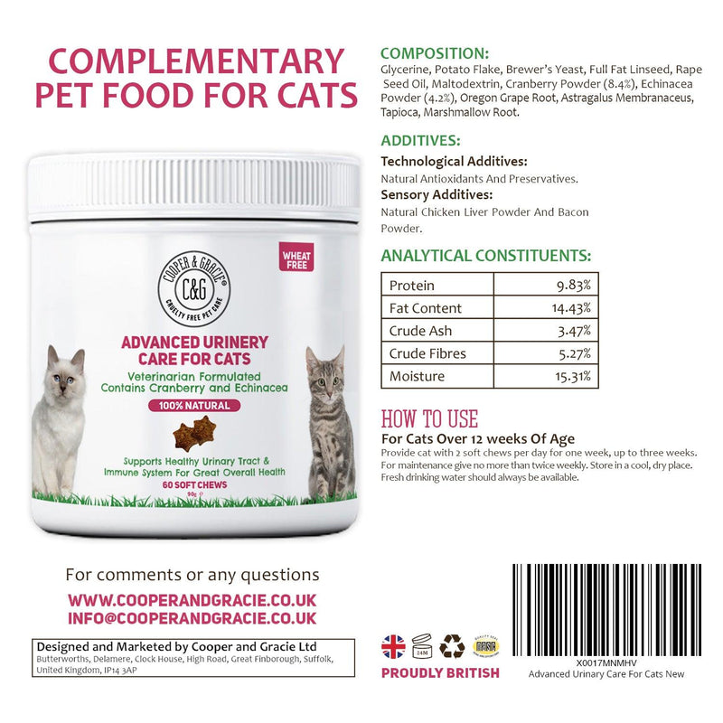 Cat Urinary Health Supplements - Cooper & Gracie™ Limited 