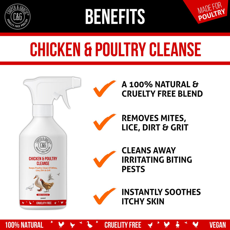 Chicken and Poultry Cleanse Mite and Lice Spray - Cooper & Gracie™ Limited 