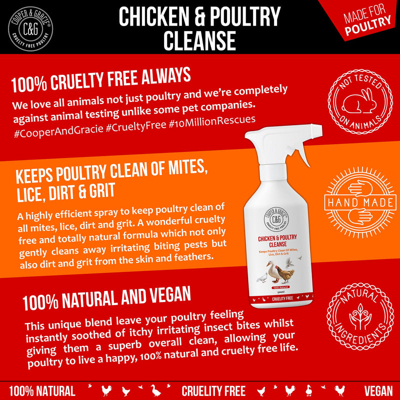 Chicken and Poultry Cleanse Mite and Lice Spray - Cooper & Gracie™ Limited 