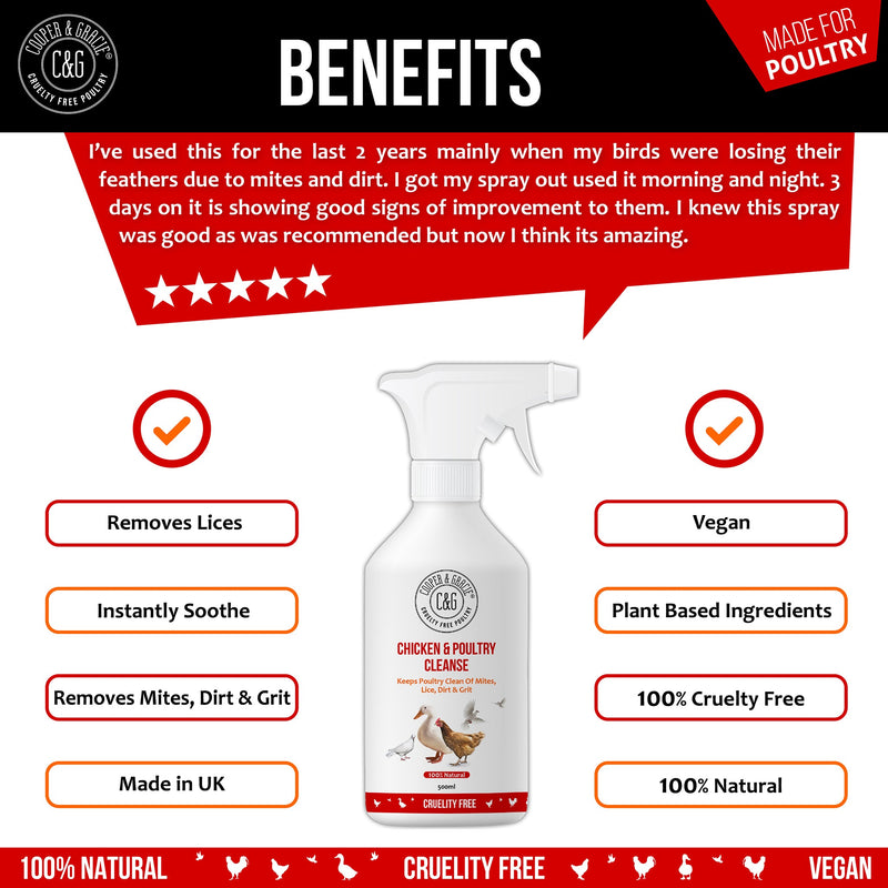 Chicken and Poultry Cleanse Mite and Lice Spray - Cooper & Gracie™ Limited 