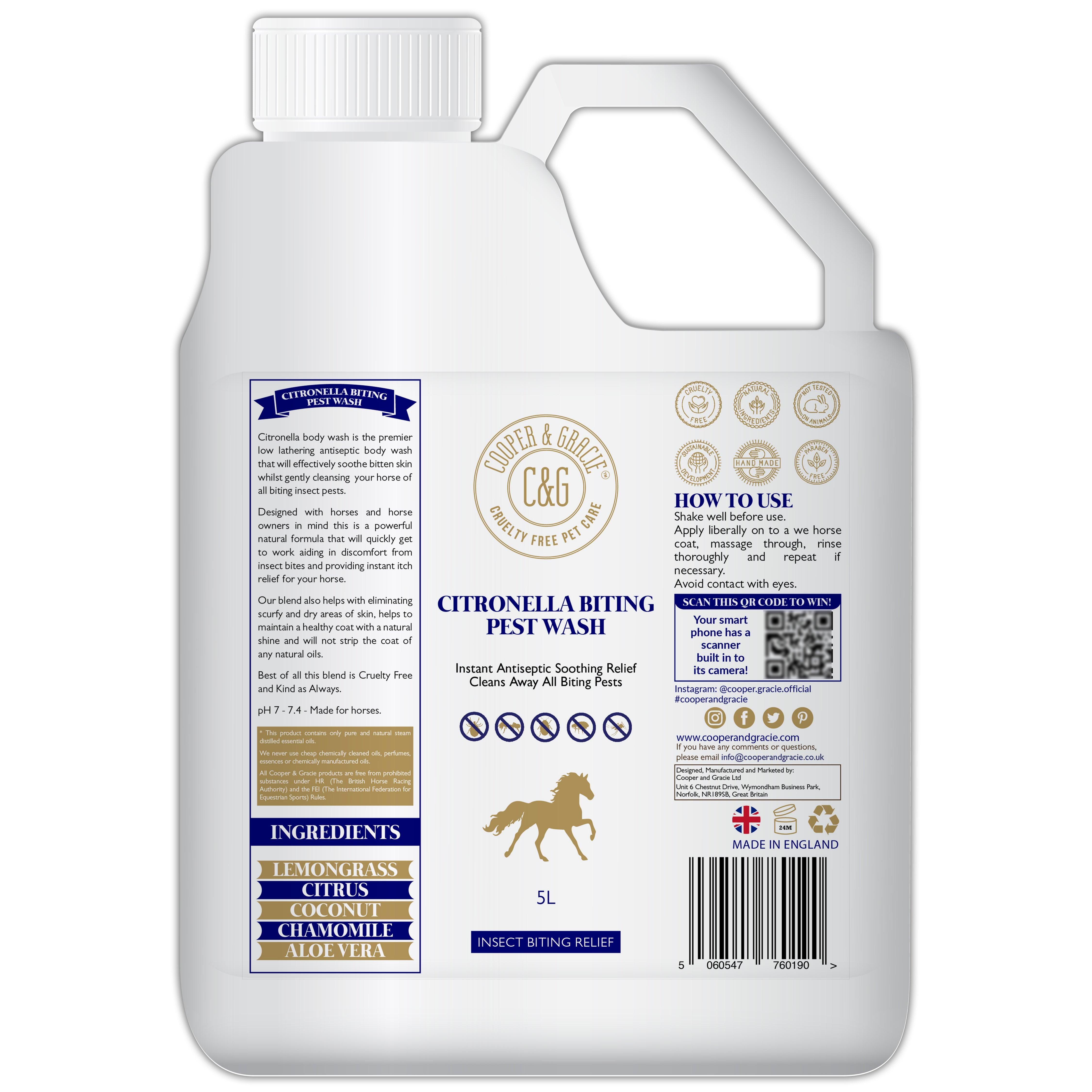 Citronella Wash for Horses - Cooper & Gracie™ Limited 