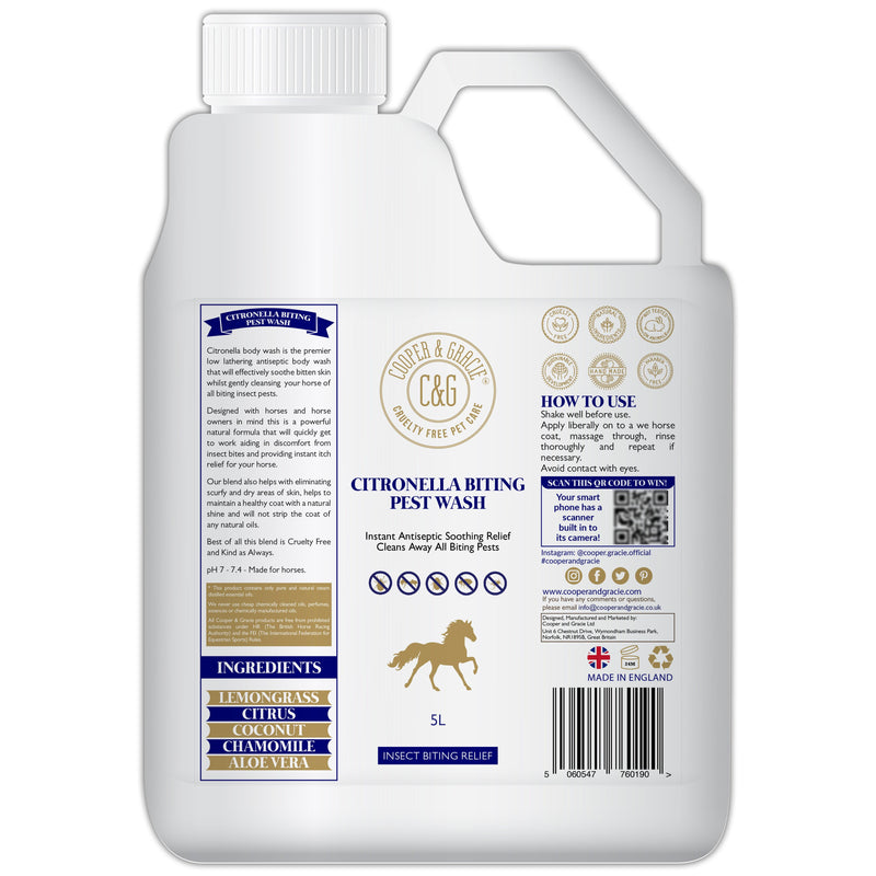Citronella Wash for Horses - Cooper & Gracie™ Limited 