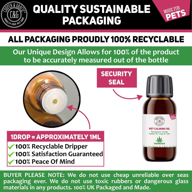 Hemp Calming Oil for Dogs and Cats - Cooper & Gracie™ Limited 