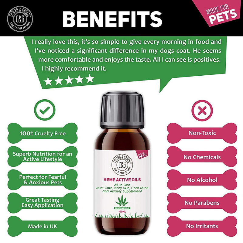 Hemp Pet Oil Supplement for Joints - Cooper & Gracie™ Limited 