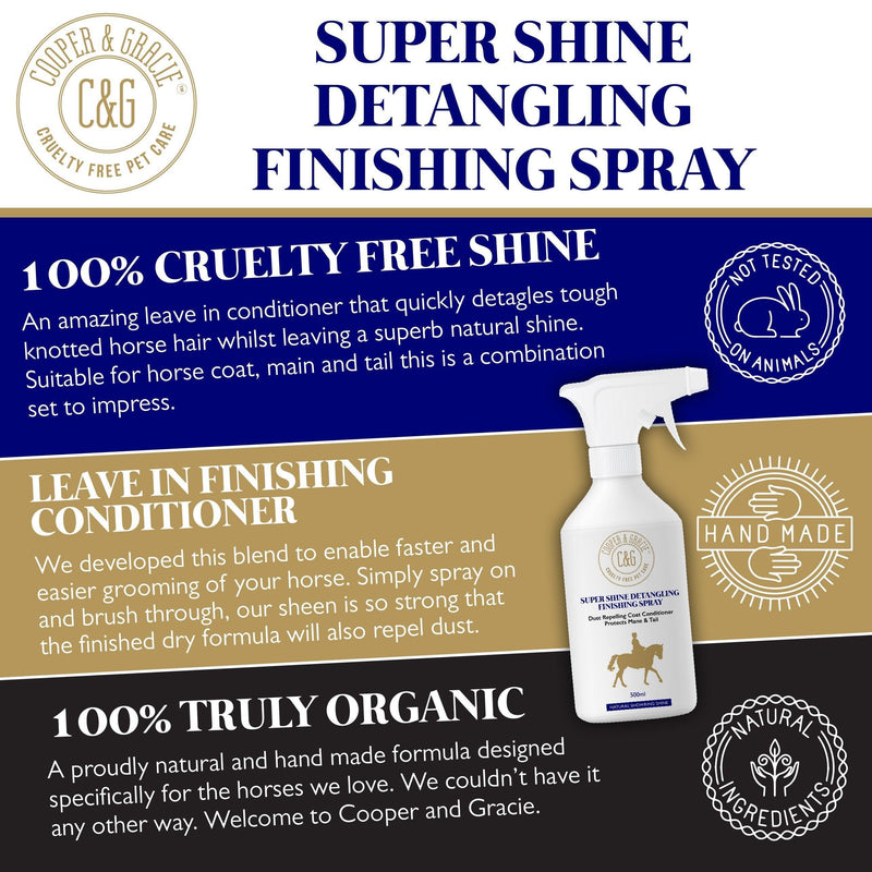 Horse Shine Detangler Spray - Cooper & Gracie™ Limited 