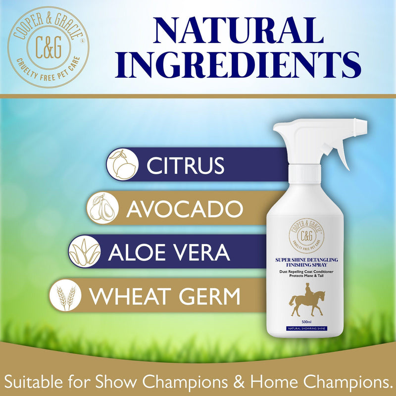 Horse Shine Detangler Spray - Cooper & Gracie™ Limited 