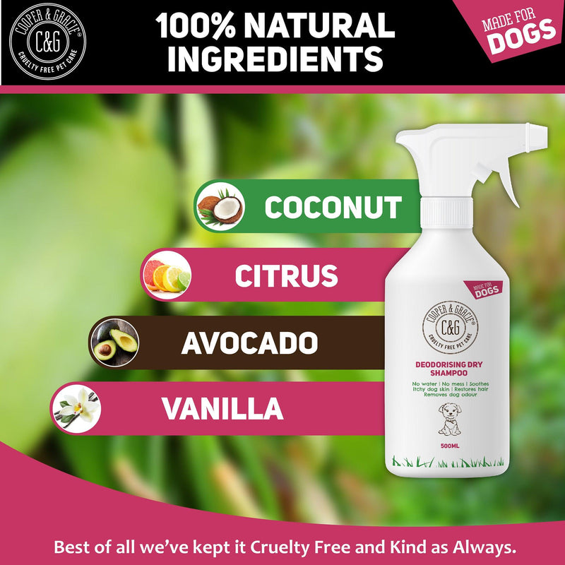 Hypoallergenic Dry Shampoo for Dogs - Cooper & Gracie™ Limited 