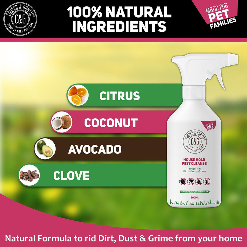 Natural Household Flea and Tick Spray - Cooper & Gracie™ Limited 