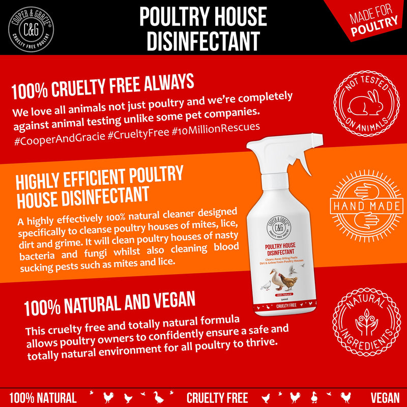 Poultry House Disinfectant Spray - Cooper & Gracie™ Limited 
