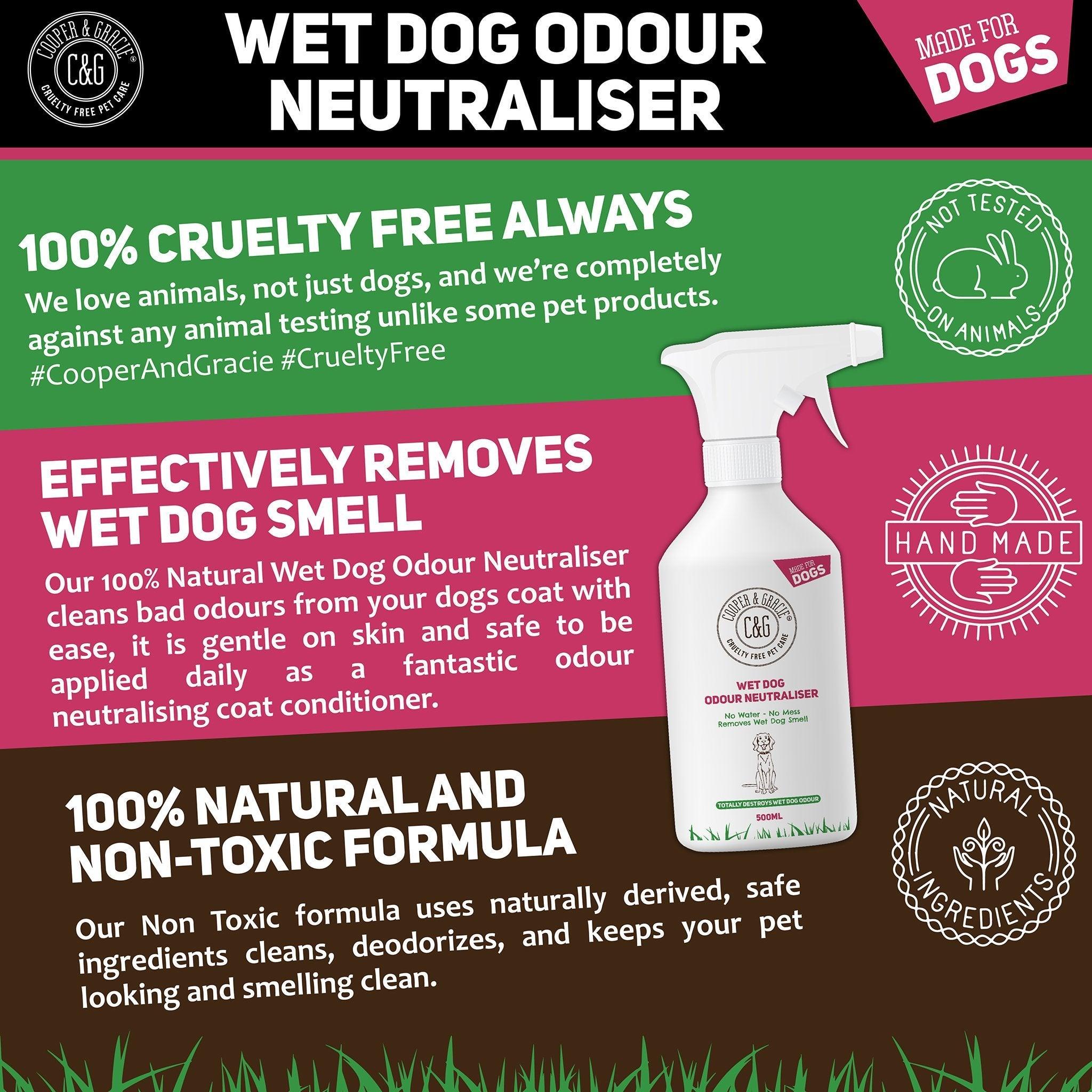 Wet Dog Odour Neutraliser Deodorant Spray - Cooper & Gracie™ Limited 