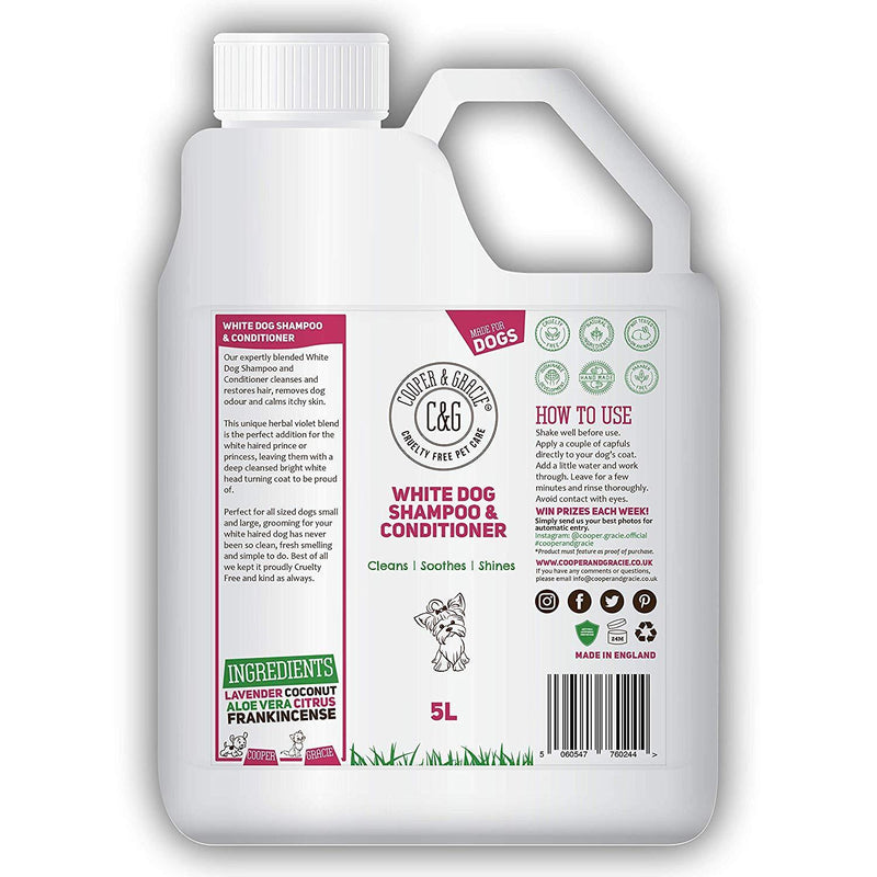 White Coat Dog Shampoo and Conditioner - Cooper & Gracie™ Limited 