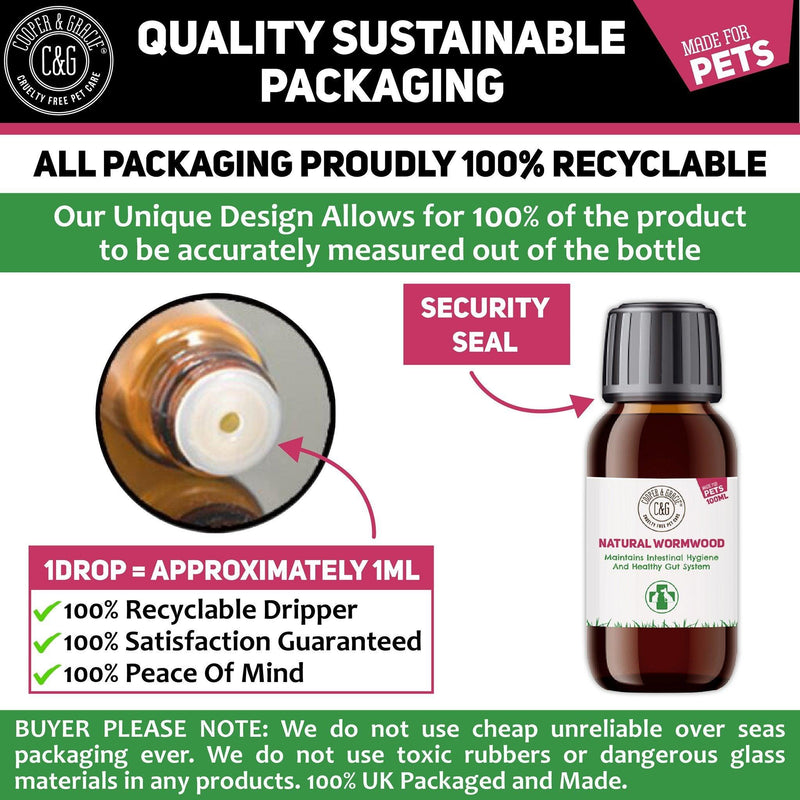 Wormwood for Dogs and Cats for Intestinal Health - Cooper & Gracie™ Limited 