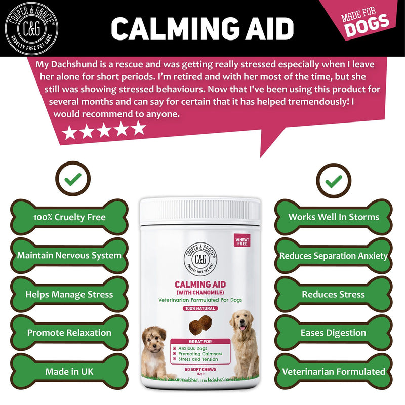 Calming Supplements for Dogs with Chamomile 60 Soft Chews (4597967913015)