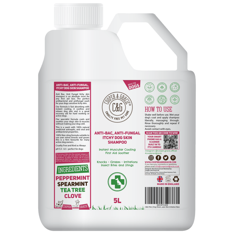 Anti-bacterial Anti-fungal Dog Shampoo - Cooper & Gracie™ Limited 
